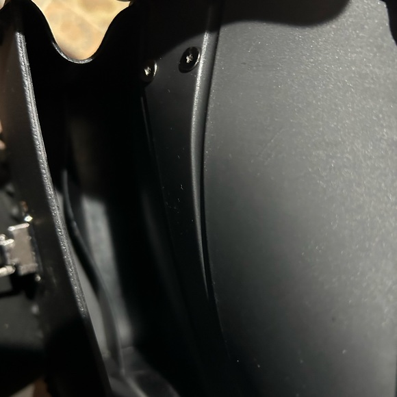 Small black hand made leather purse - Picture 3 of 5